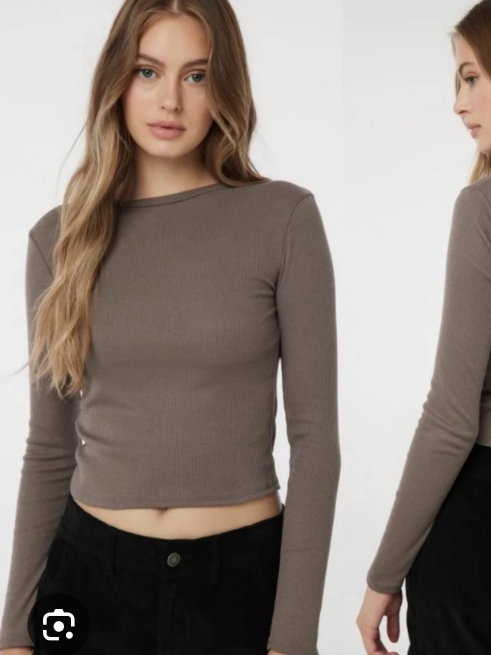 Aritiza Sunday Best Bliss Cropped Long sleeve